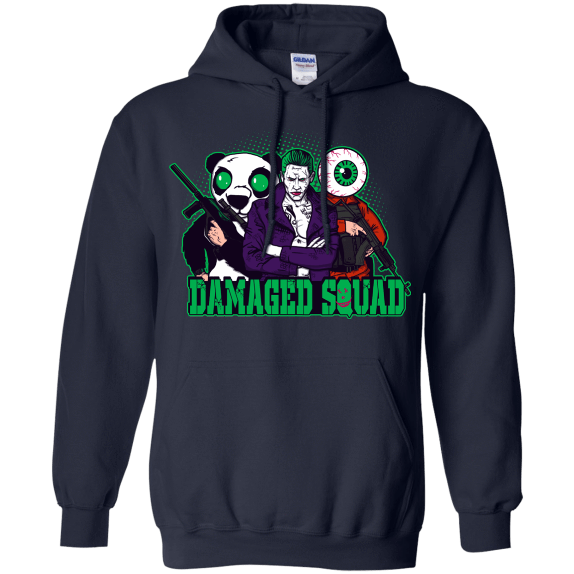 Sweatshirts Navy / Small Damaged Squad Pullover Hoodie