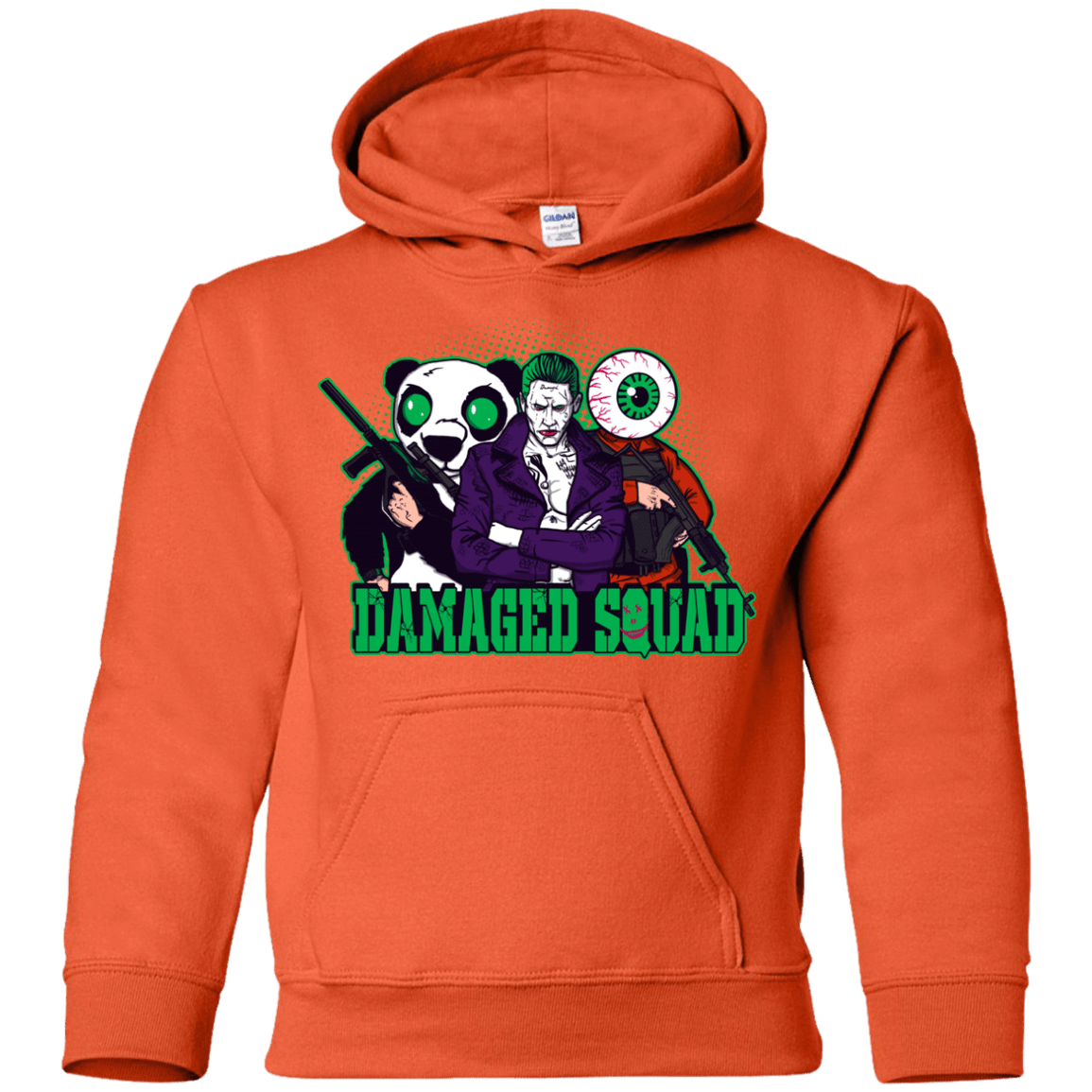 Sweatshirts Orange / YS Damaged Squad Youth Hoodie