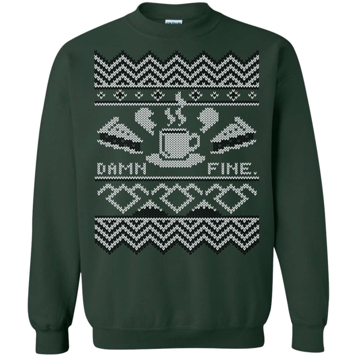 Sweatshirts Forest Green / Small Damn Fine Sweater_mephias Crewneck Sweatshirt