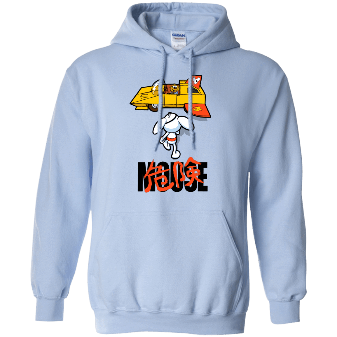 Sweatshirts Light Blue / Small Danger Akira Mouse Pullover Hoodie