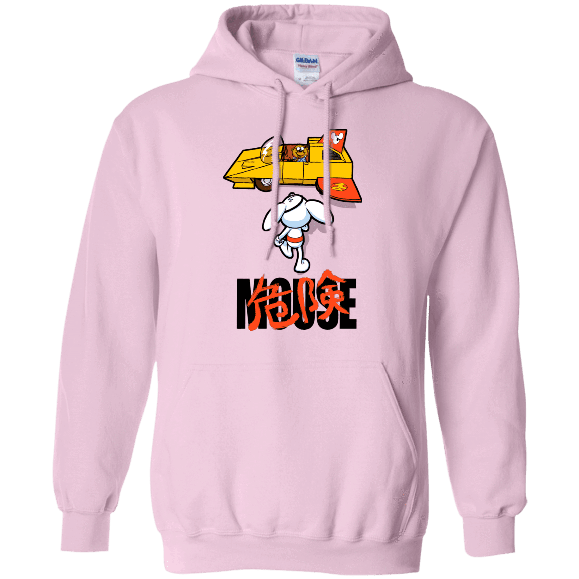 Sweatshirts Light Pink / Small Danger Akira Mouse Pullover Hoodie