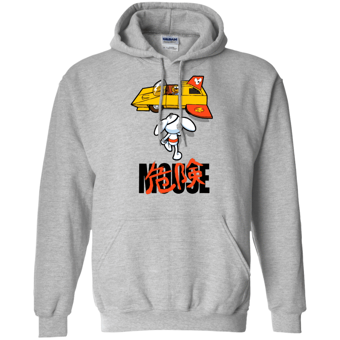 Sweatshirts Sport Grey / Small Danger Akira Mouse Pullover Hoodie