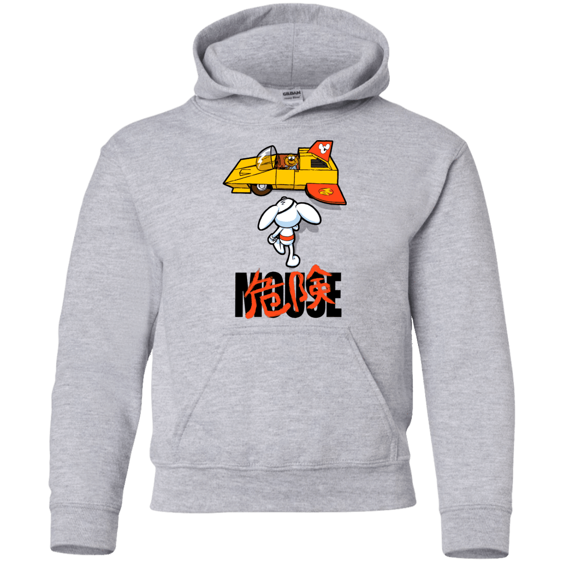 Sweatshirts Sport Grey / YS Danger Akira Mouse Youth Hoodie