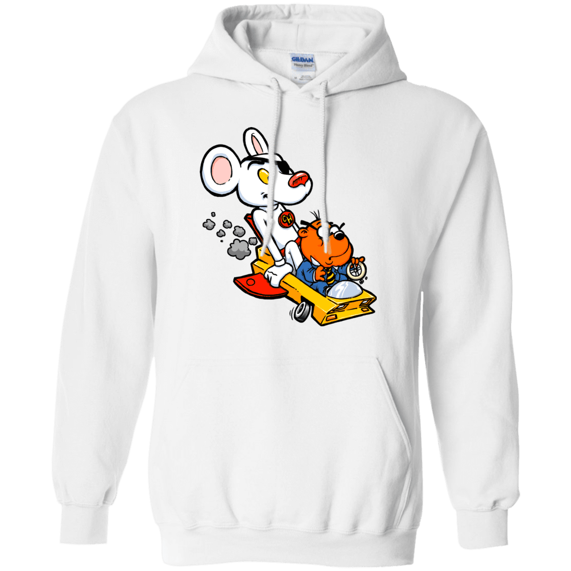 Sweatshirts White / Small Danger Mouse Pullover Hoodie