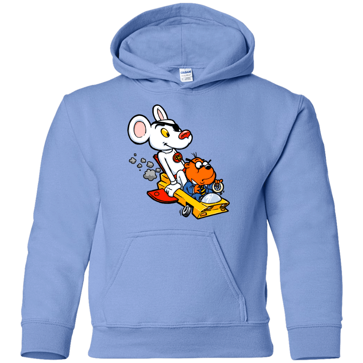 Sweatshirts Carolina Blue / YS Danger Mouse Youth Hoodie