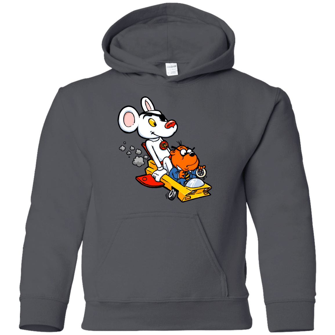 Sweatshirts Charcoal / YS Danger Mouse Youth Hoodie