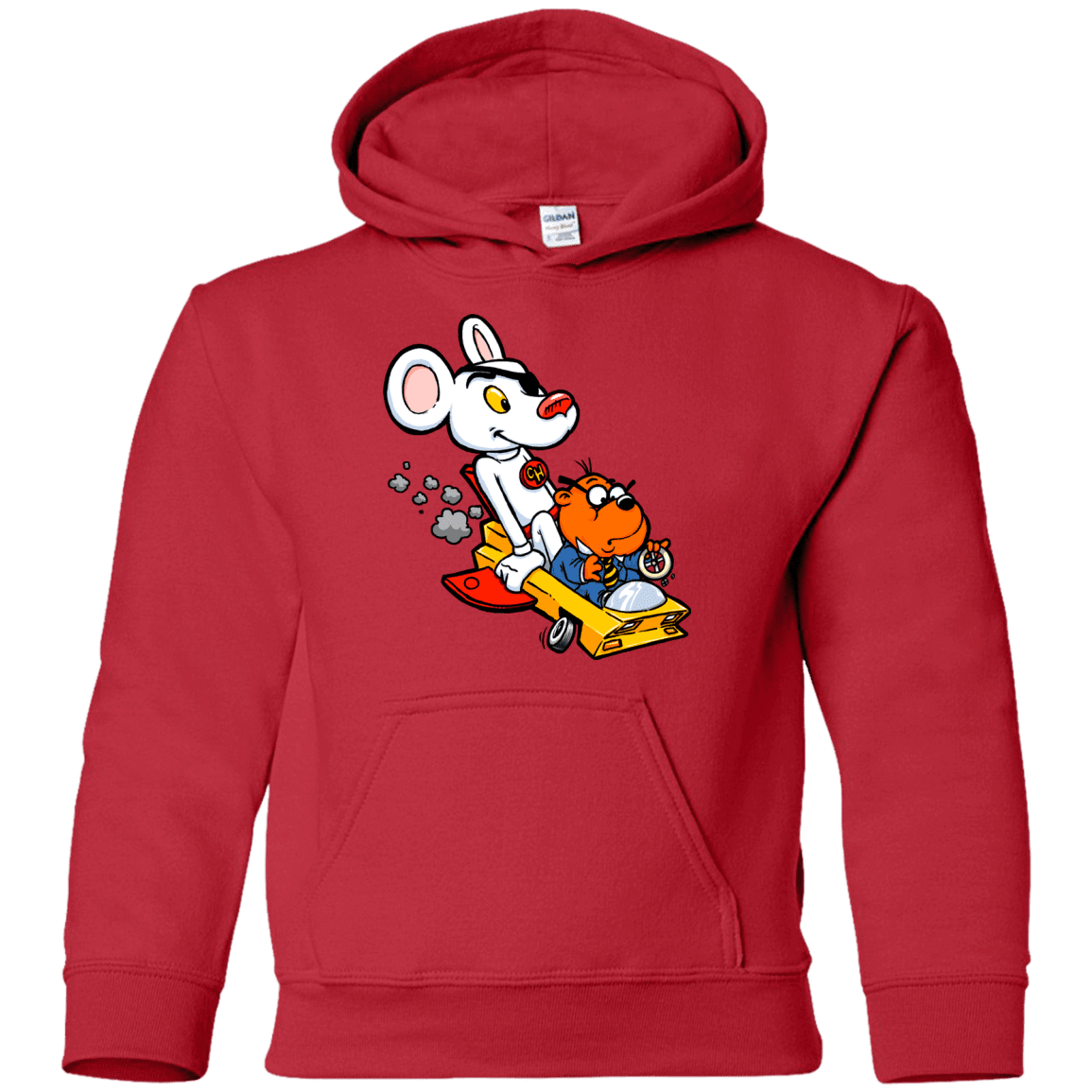 Sweatshirts Red / YS Danger Mouse Youth Hoodie