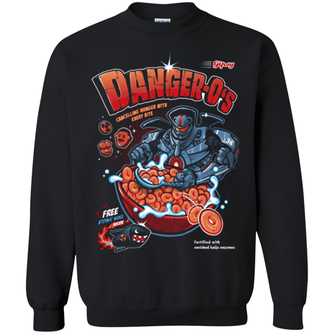 Sweatshirts Black / Small Danger O's Crewneck Sweatshirt