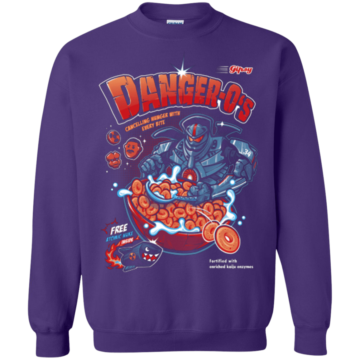 Sweatshirts Purple / Small Danger O's Crewneck Sweatshirt