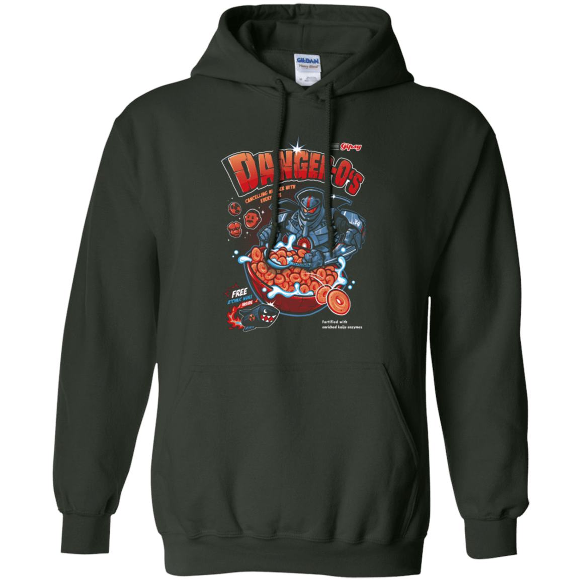 Sweatshirts Forest Green / Small Danger O's Pullover Hoodie
