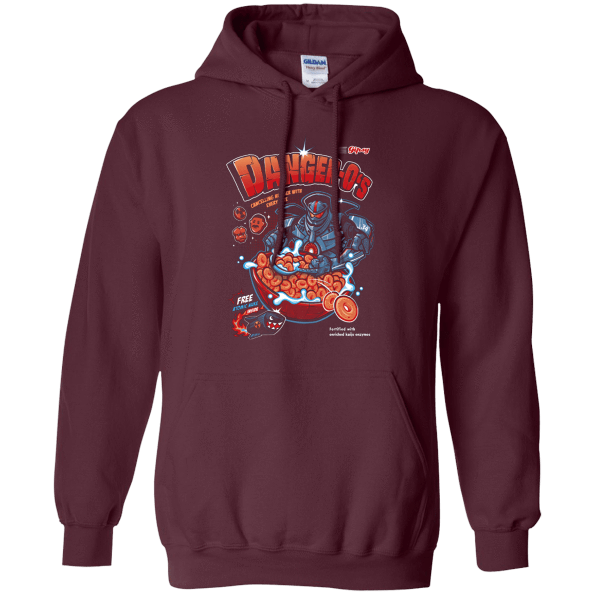 Sweatshirts Maroon / Small Danger O's Pullover Hoodie