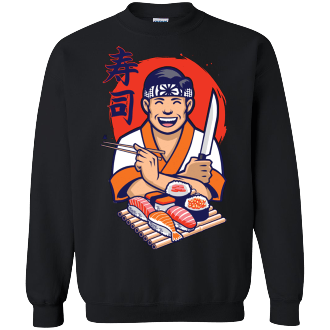 Sweatshirts Black / S DANIEL SAN SUSHI Crewneck Sweatshirt