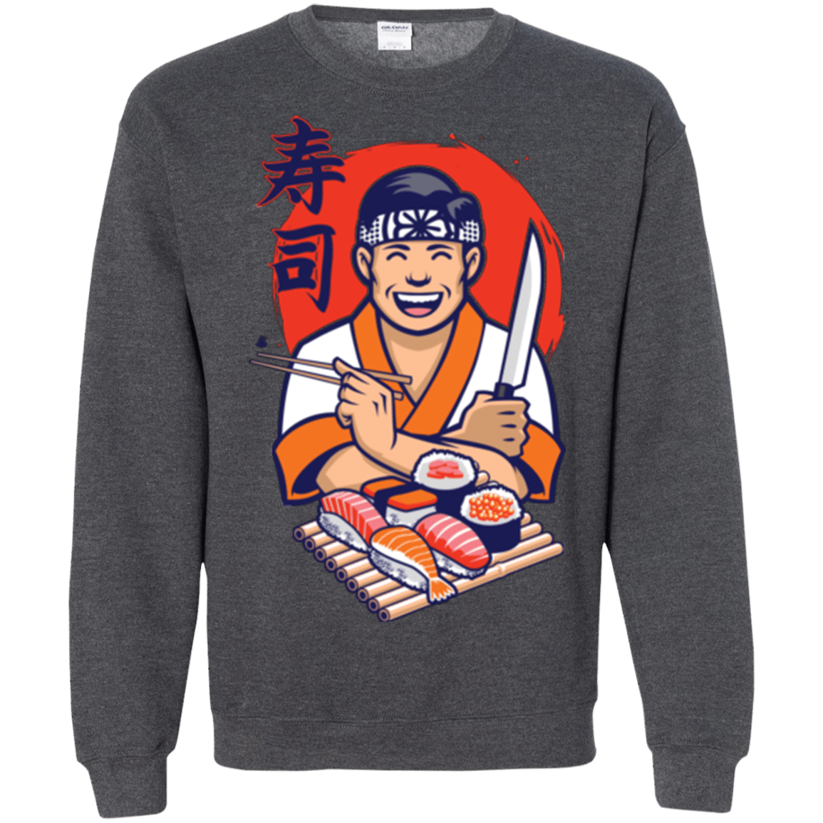 Sweatshirts Dark Heather / S DANIEL SAN SUSHI Crewneck Sweatshirt
