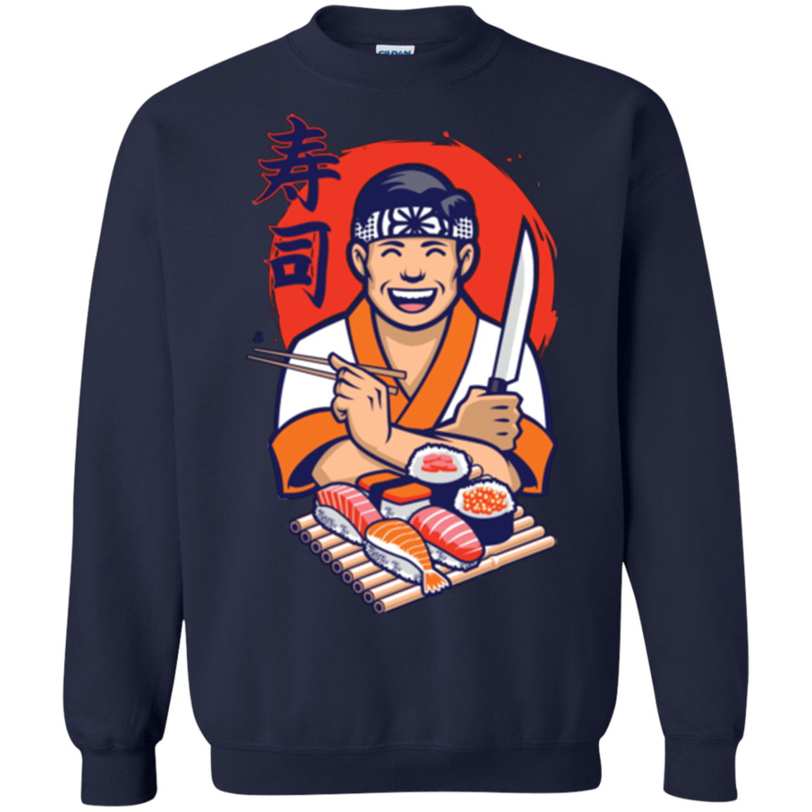 Sweatshirts Navy / S DANIEL SAN SUSHI Crewneck Sweatshirt