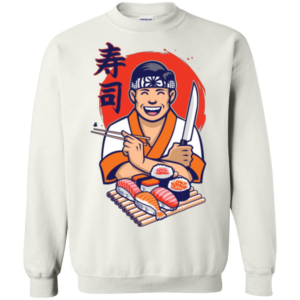 Sweatshirts White / S DANIEL SAN SUSHI Crewneck Sweatshirt