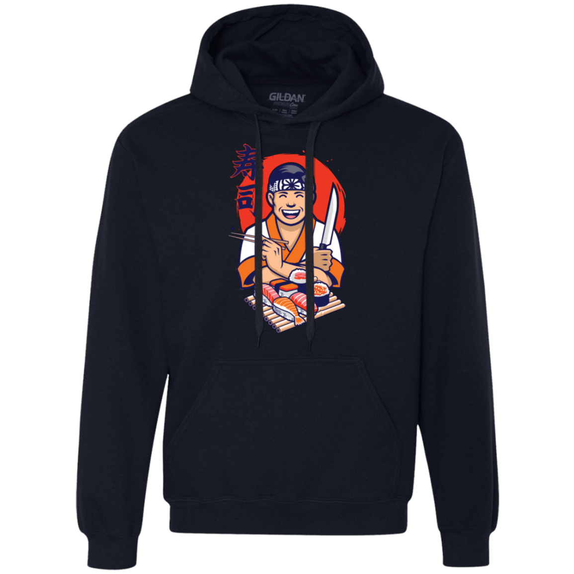 Sweatshirts Navy / S DANIEL SAN SUSHI Premium Fleece Hoodie