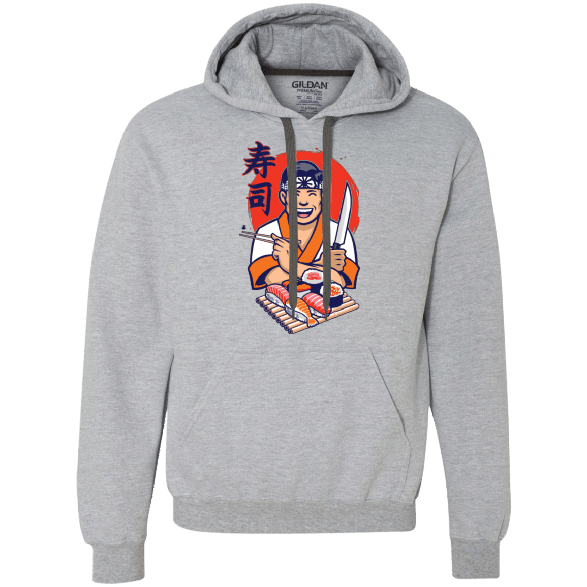 Sweatshirts Sport Grey / S DANIEL SAN SUSHI Premium Fleece Hoodie