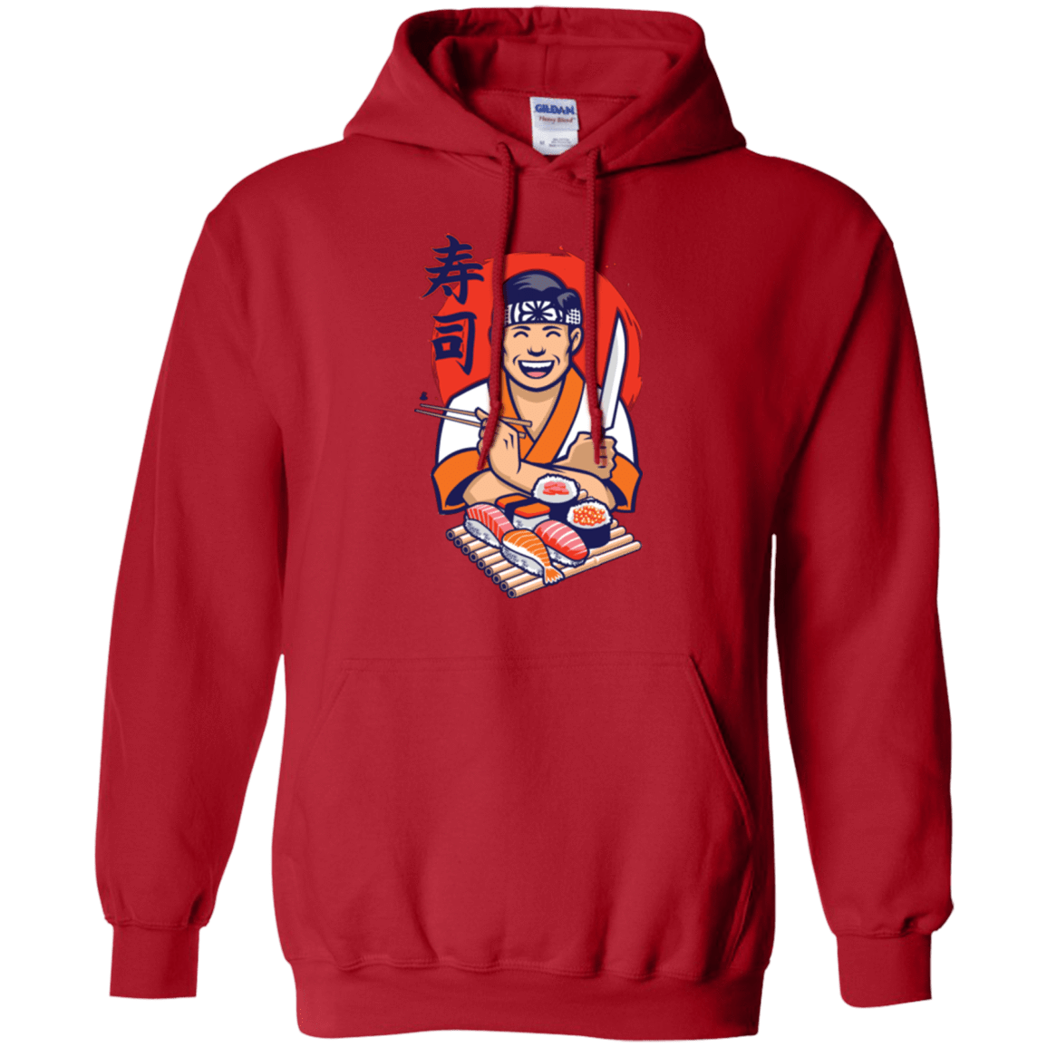 Sweatshirts Red / S DANIEL SAN SUSHI Pullover Hoodie