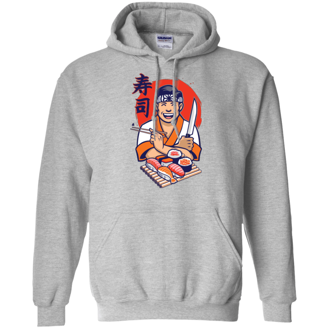 Sweatshirts Sport Grey / S DANIEL SAN SUSHI Pullover Hoodie