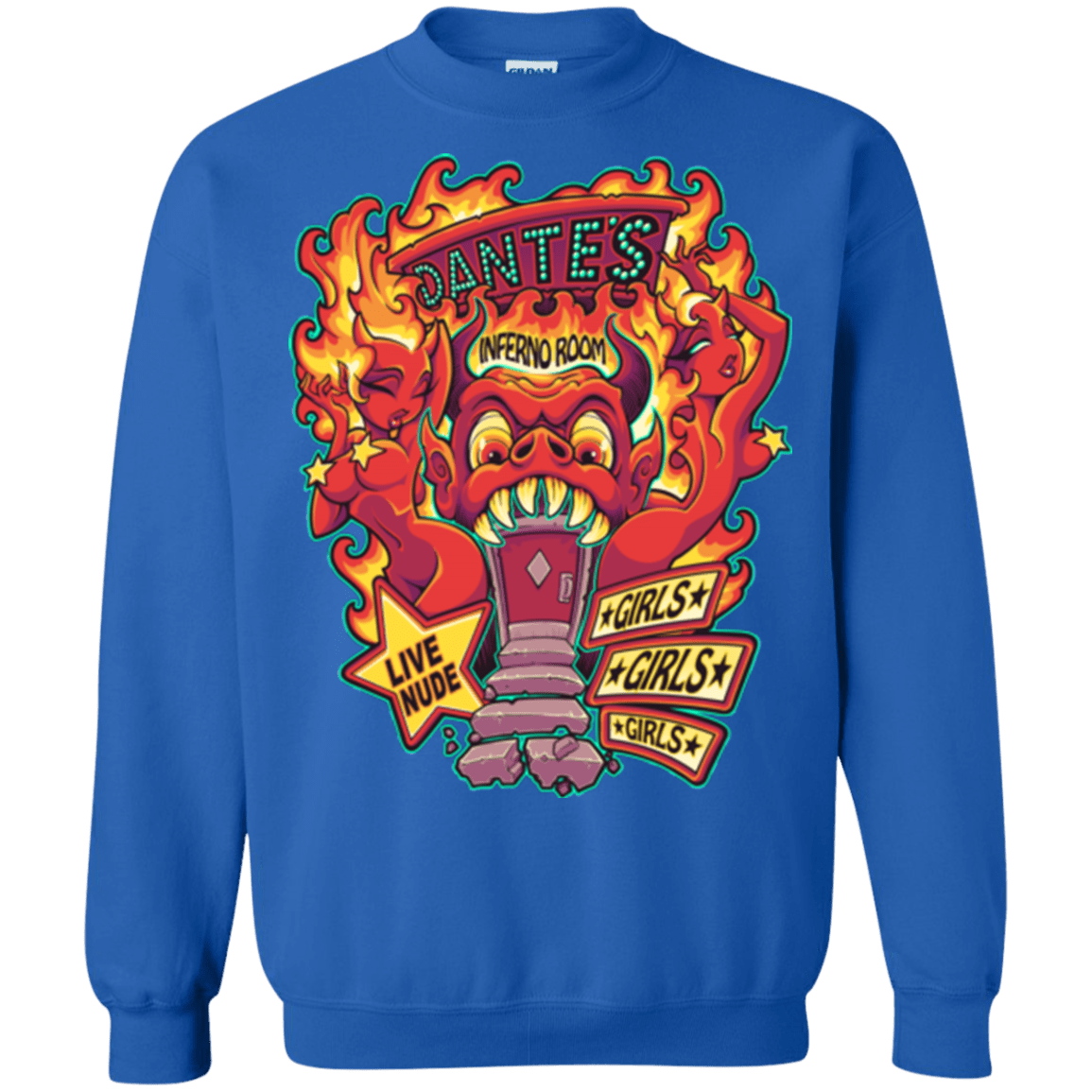 Sweatshirts Royal / Small Dantes Inferno Room Crewneck Sweatshirt