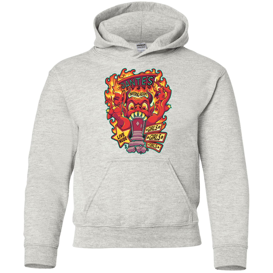Sweatshirts Ash / YS Dantes Inferno Room Youth Hoodie