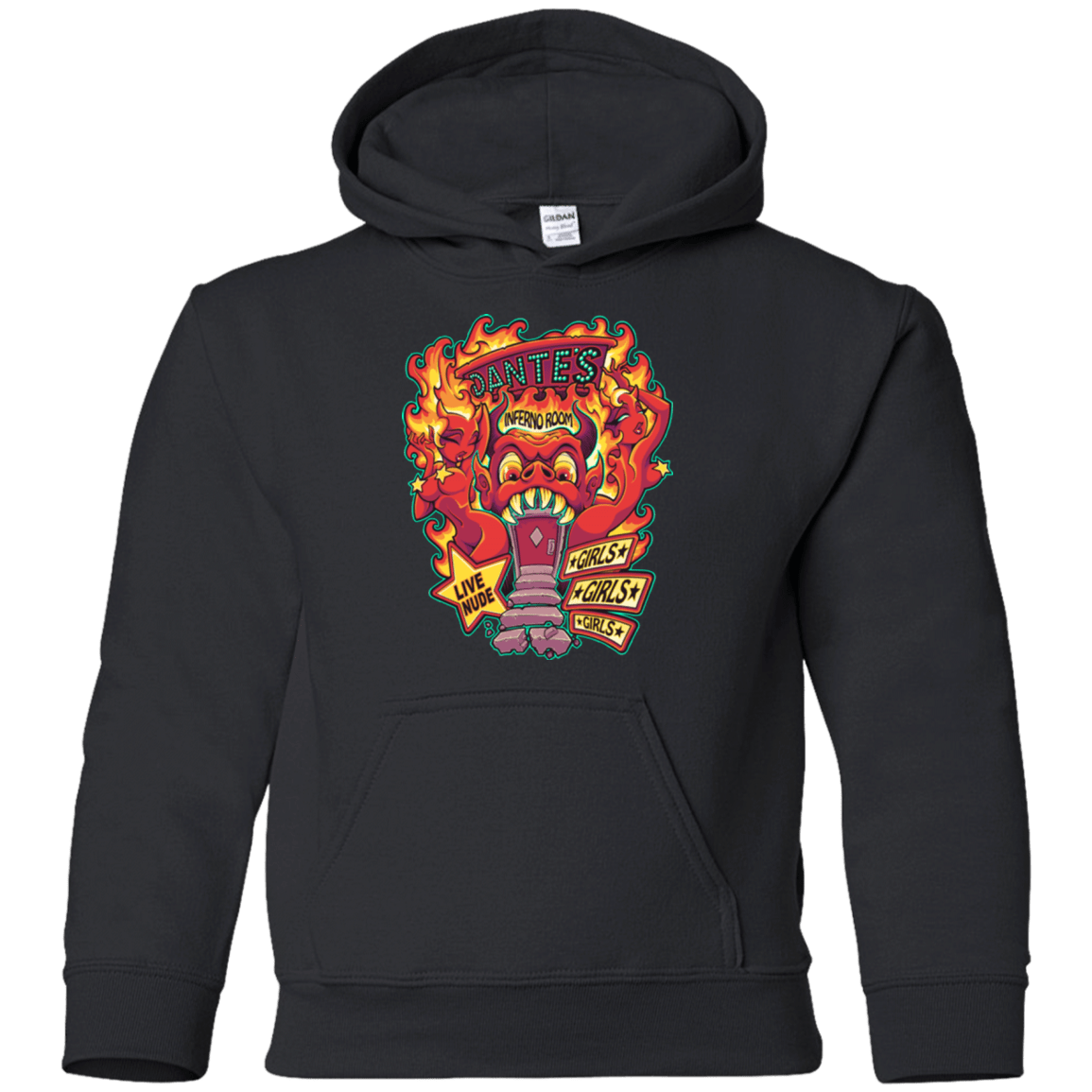 Sweatshirts Black / YS Dantes Inferno Room Youth Hoodie