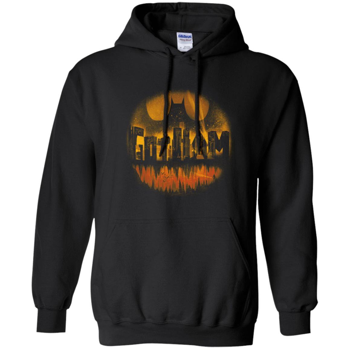 Sweatshirts Black / Small Dark City Orange Version Pullover Hoodie