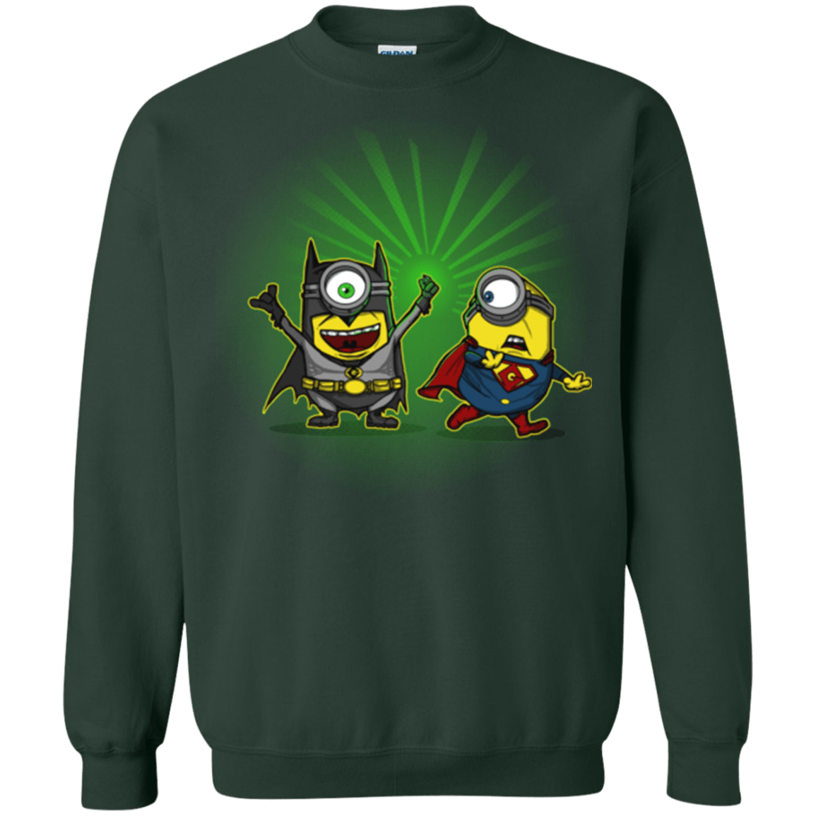 Sweatshirts Forest Green / Small Dark Minion VS False God Crewneck Sweatshirt