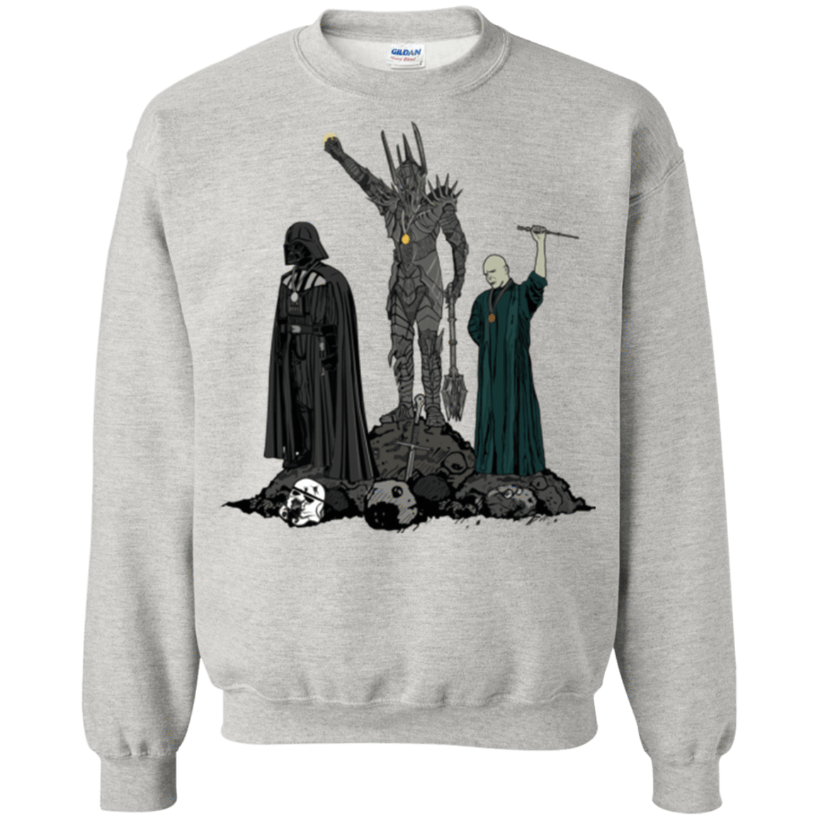 Sweatshirts Ash / Small Dark Power Crewneck Sweatshirt