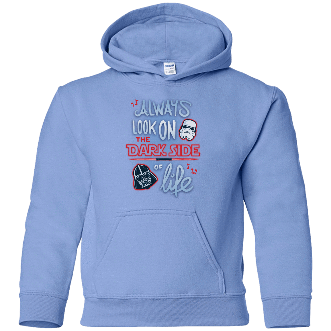 Sweatshirts Carolina Blue / YS Dark Side of Life Youth Hoodie