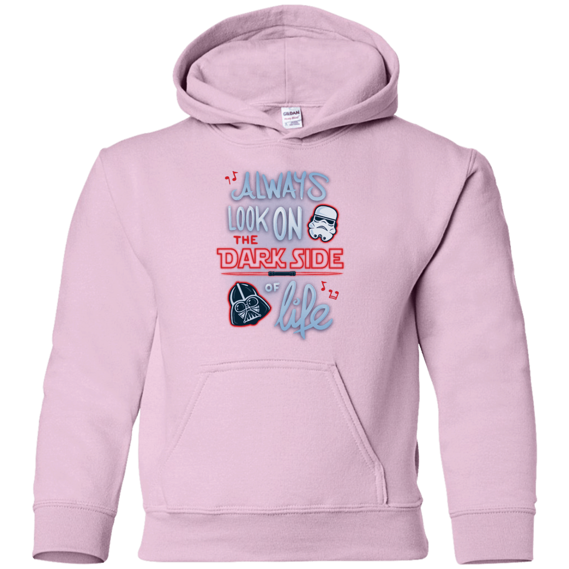 Sweatshirts Light Pink / YS Dark Side of Life Youth Hoodie