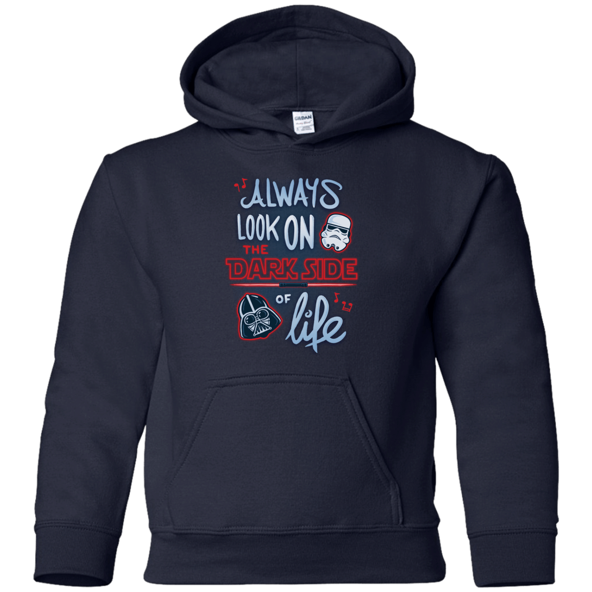 Sweatshirts Navy / YS Dark Side of Life Youth Hoodie