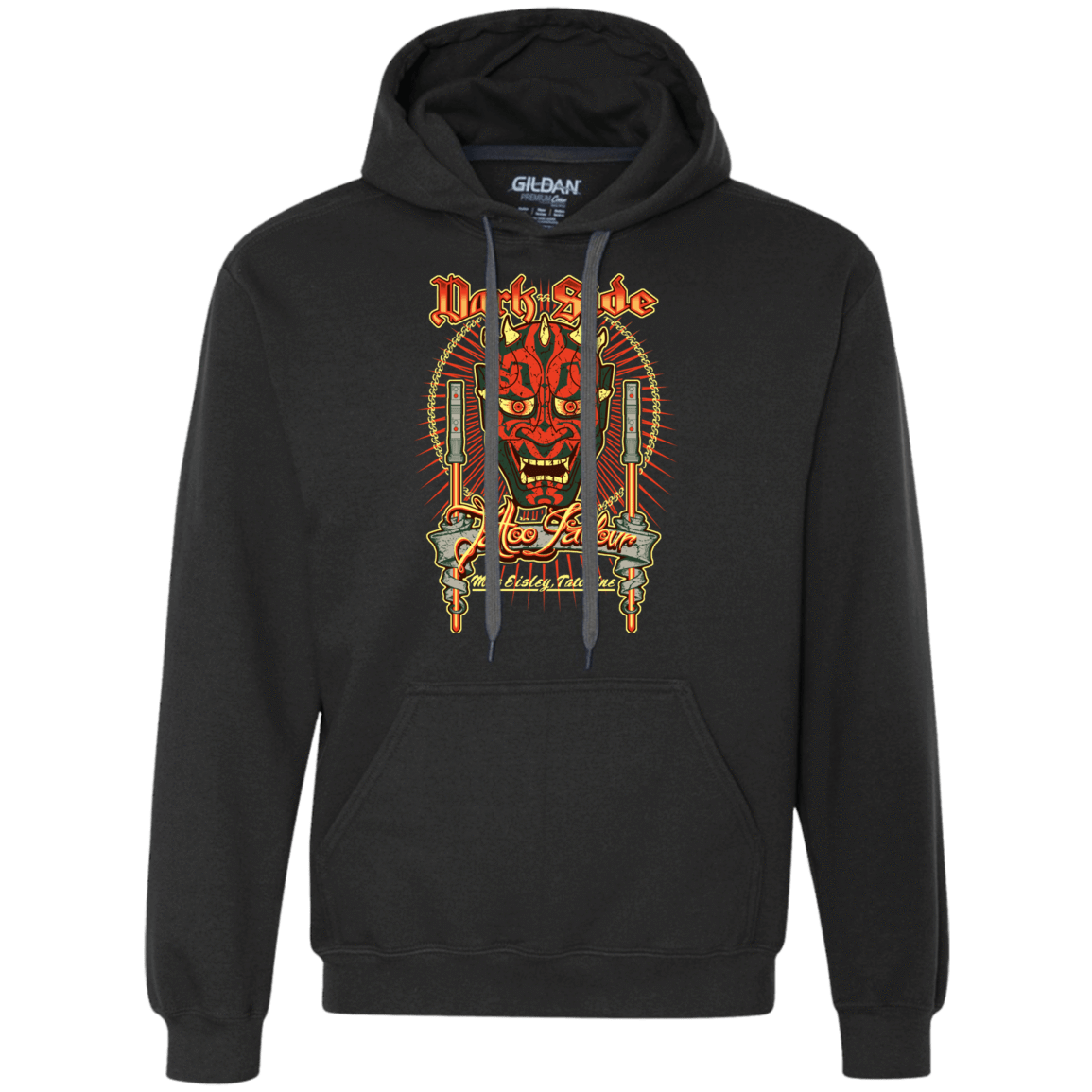 Sweatshirts Black / Small Dark Side Tattoo Premium Fleece Hoodie