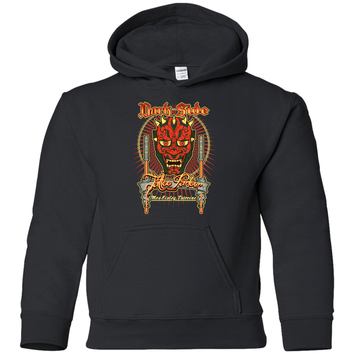 Sweatshirts Black / YS Dark Side Tattoo Youth Hoodie