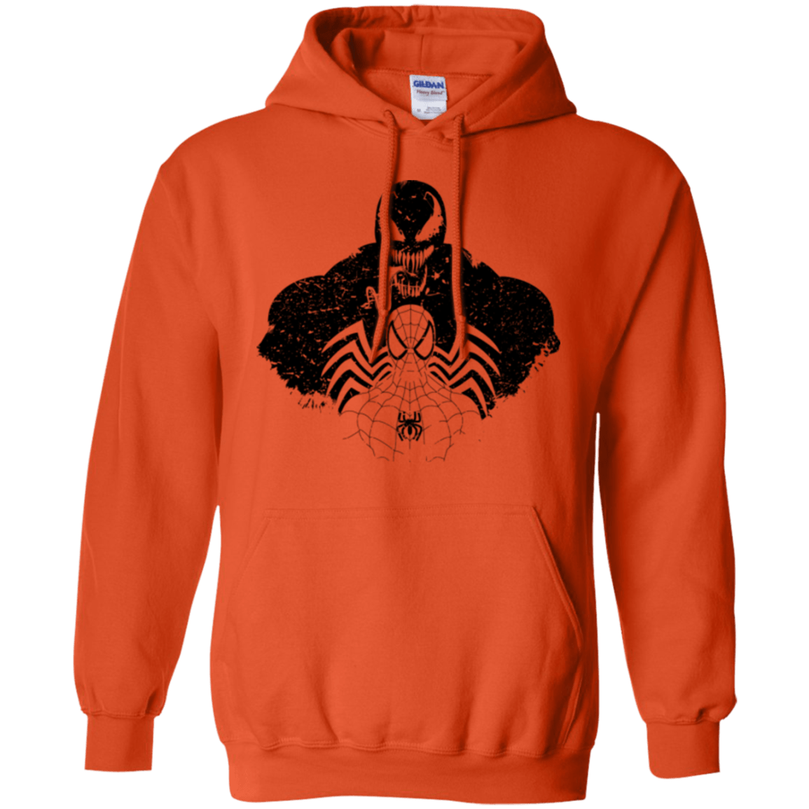 Sweatshirts Orange / Small Dark Spider Shadow Pullover Hoodie