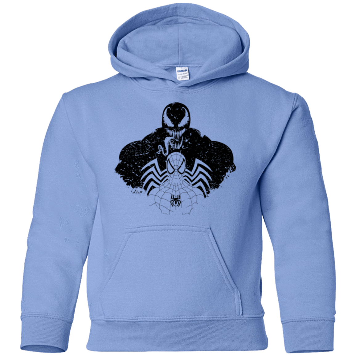 Sweatshirts Carolina Blue / YS Dark Spider Shadow Youth Hoodie