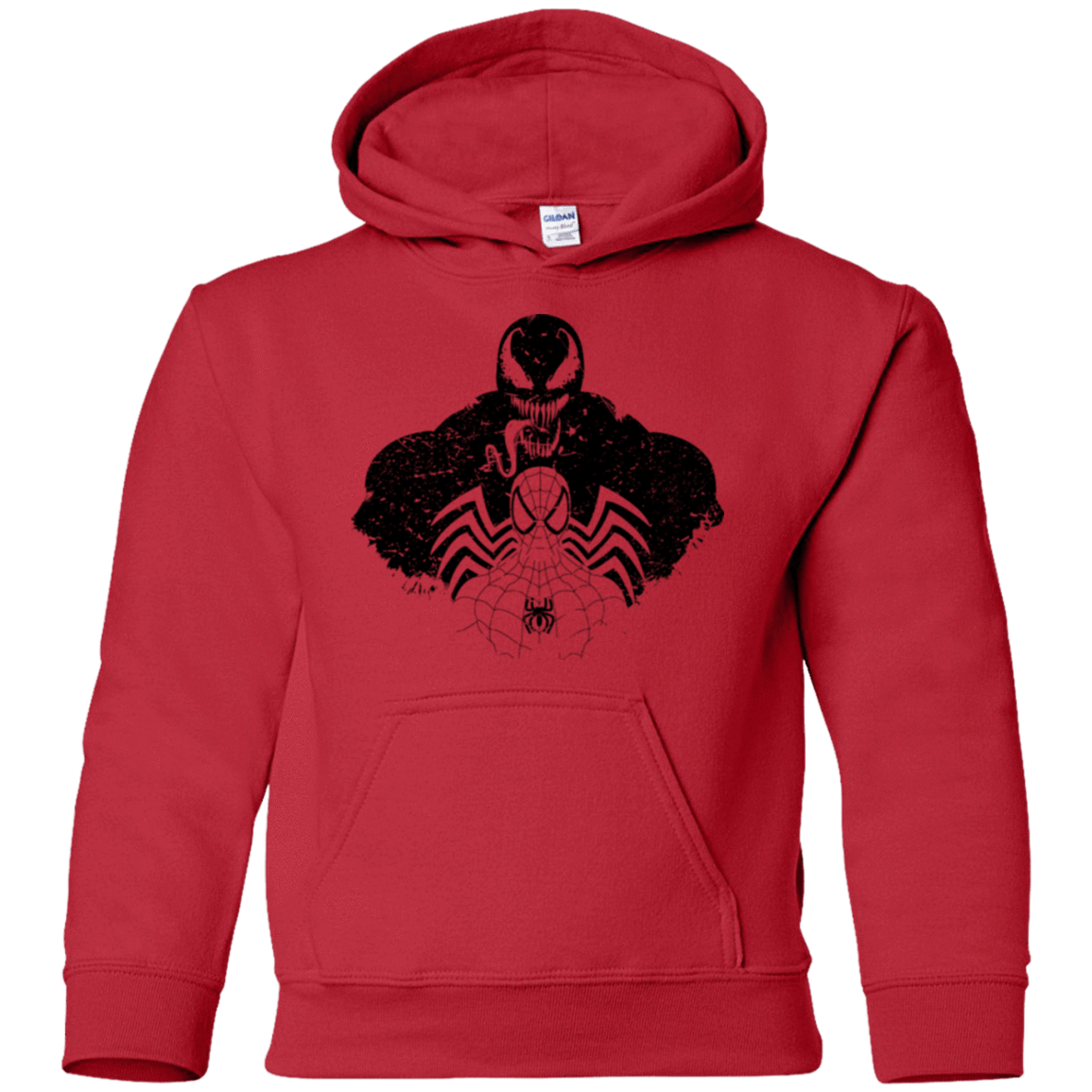 Sweatshirts Red / YS Dark Spider Shadow Youth Hoodie