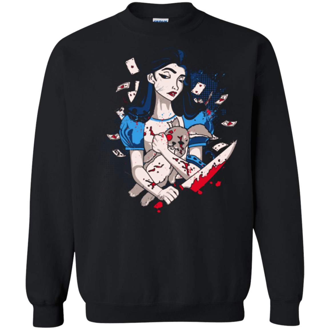Sweatshirts Black / Small Dark Wonderland Crewneck Sweatshirt