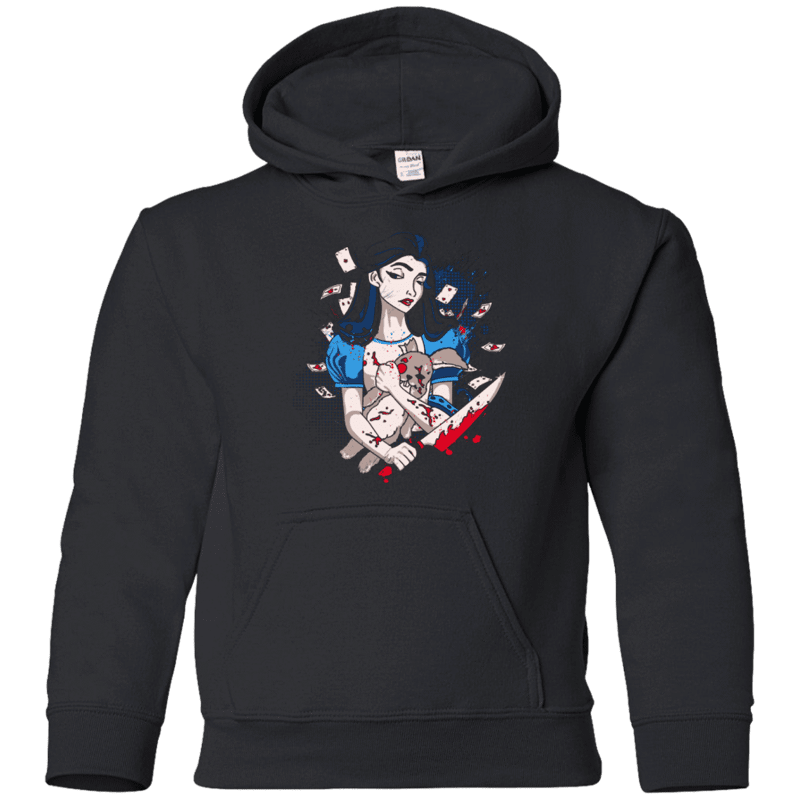 Sweatshirts Black / YS Dark Wonderland Youth Hoodie