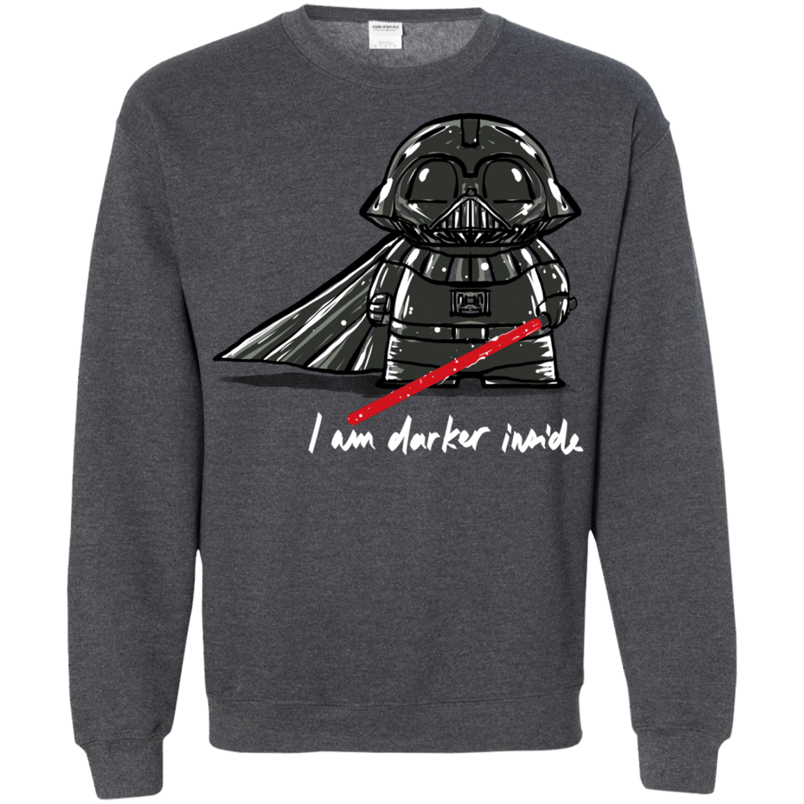 Sweatshirts Dark Heather / S Darker Inside Crewneck Sweatshirt