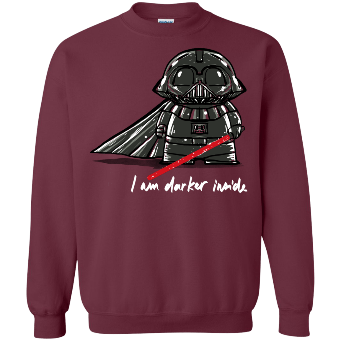 Sweatshirts Maroon / S Darker Inside Crewneck Sweatshirt