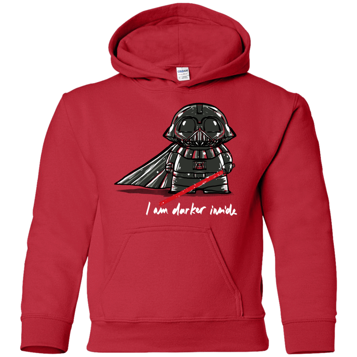 Sweatshirts Red / YS Darker Inside Youth Hoodie