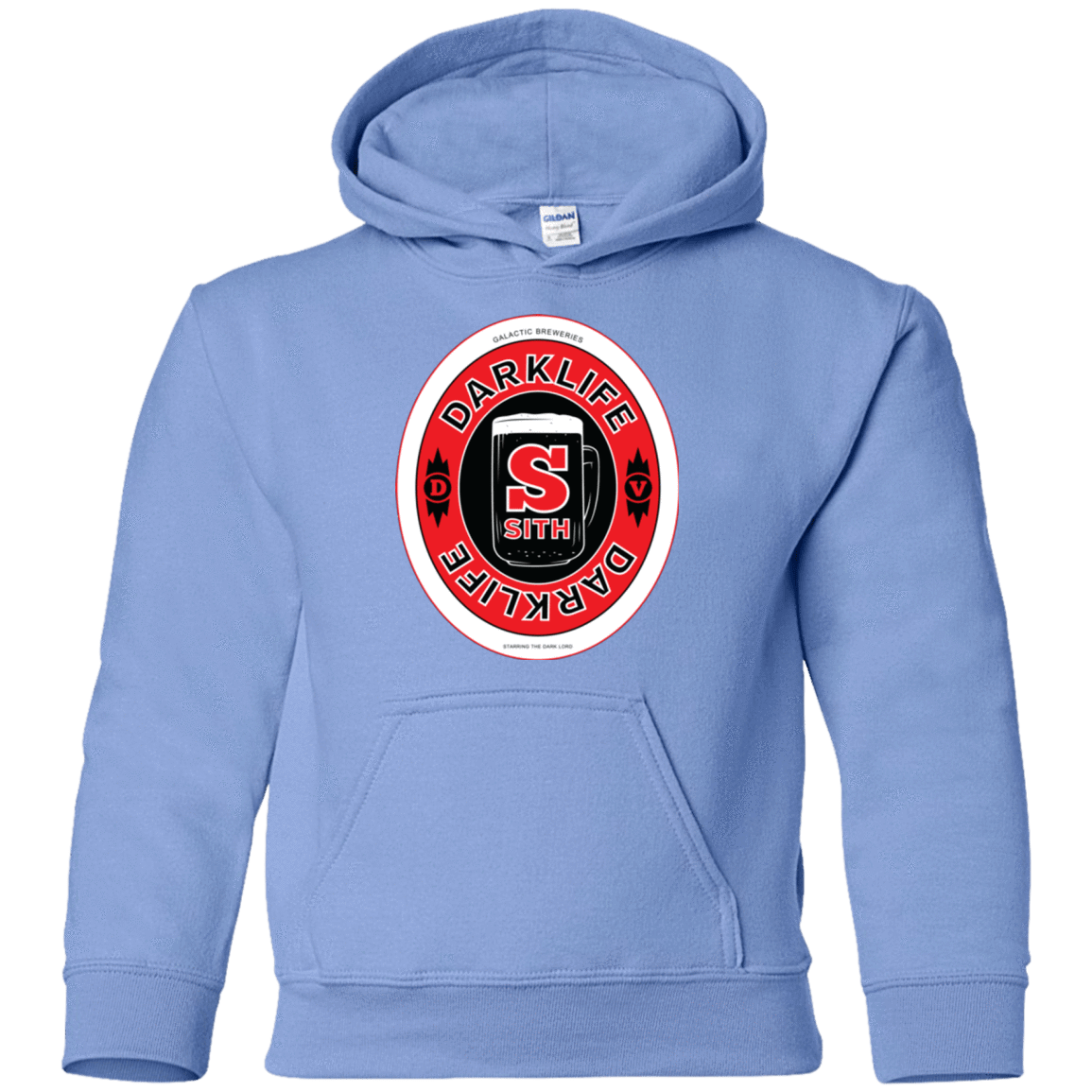 Sweatshirts Carolina Blue / YS Darklife Youth Hoodie