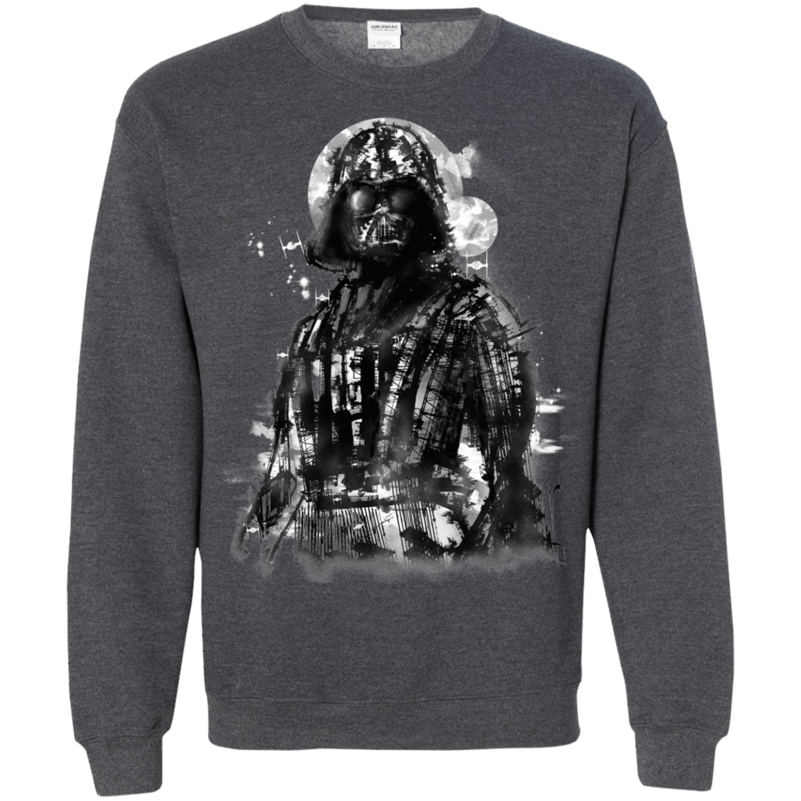 Sweatshirts Dark Heather / S Darth Bot Crewneck Sweatshirt