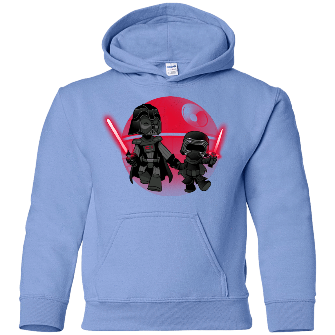 Sweatshirts Carolina Blue / YS Darth Grandpa Youth Hoodie