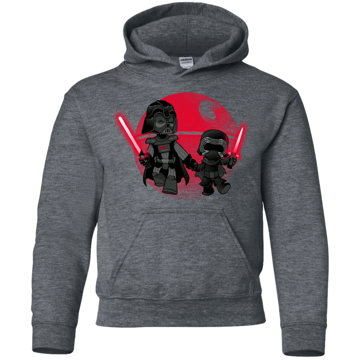 Sweatshirts Dark Heather / YS Darth Grandpa Youth Hoodie