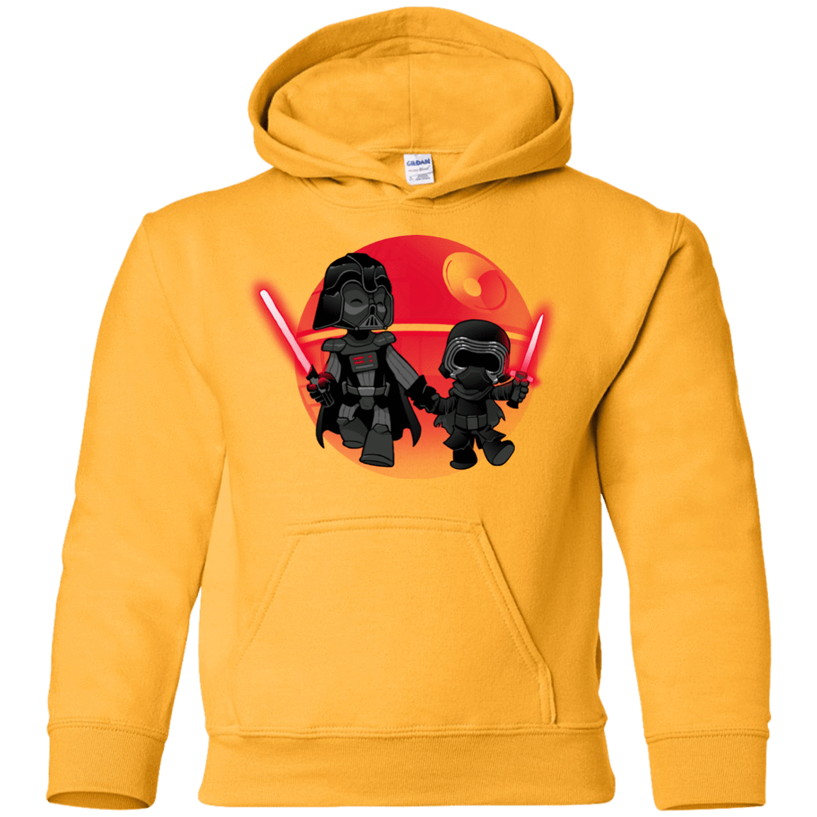 Sweatshirts Gold / YS Darth Grandpa Youth Hoodie