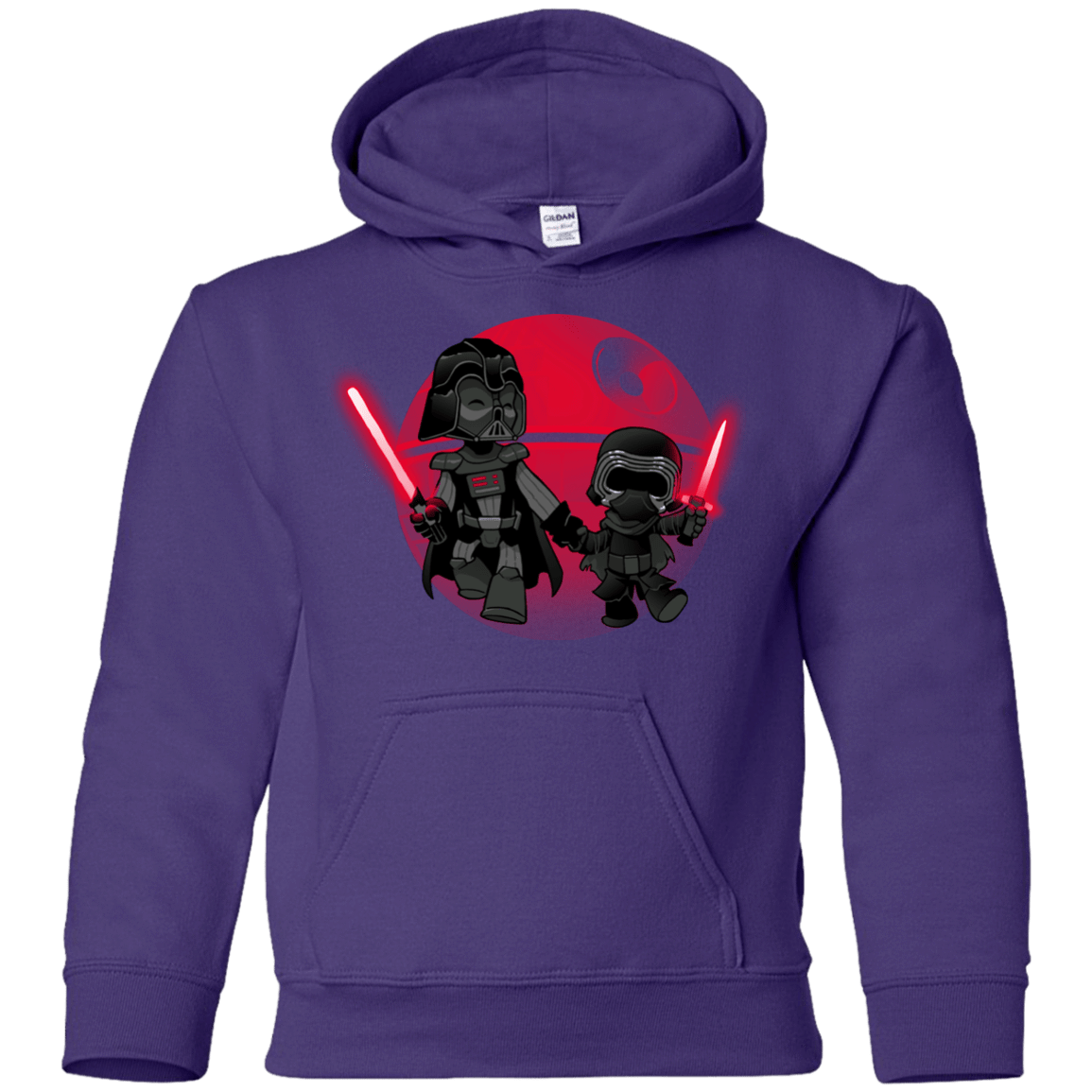 Sweatshirts Purple / YS Darth Grandpa Youth Hoodie