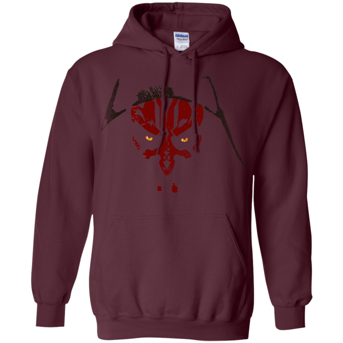 Sweatshirts Maroon / S Darth M Pullover Hoodie