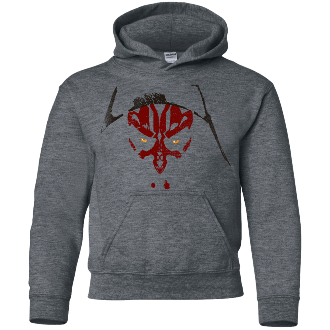 Sweatshirts Dark Heather / YS Darth M Youth Hoodie